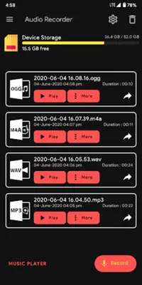 Audio Recorder android App screenshot 11